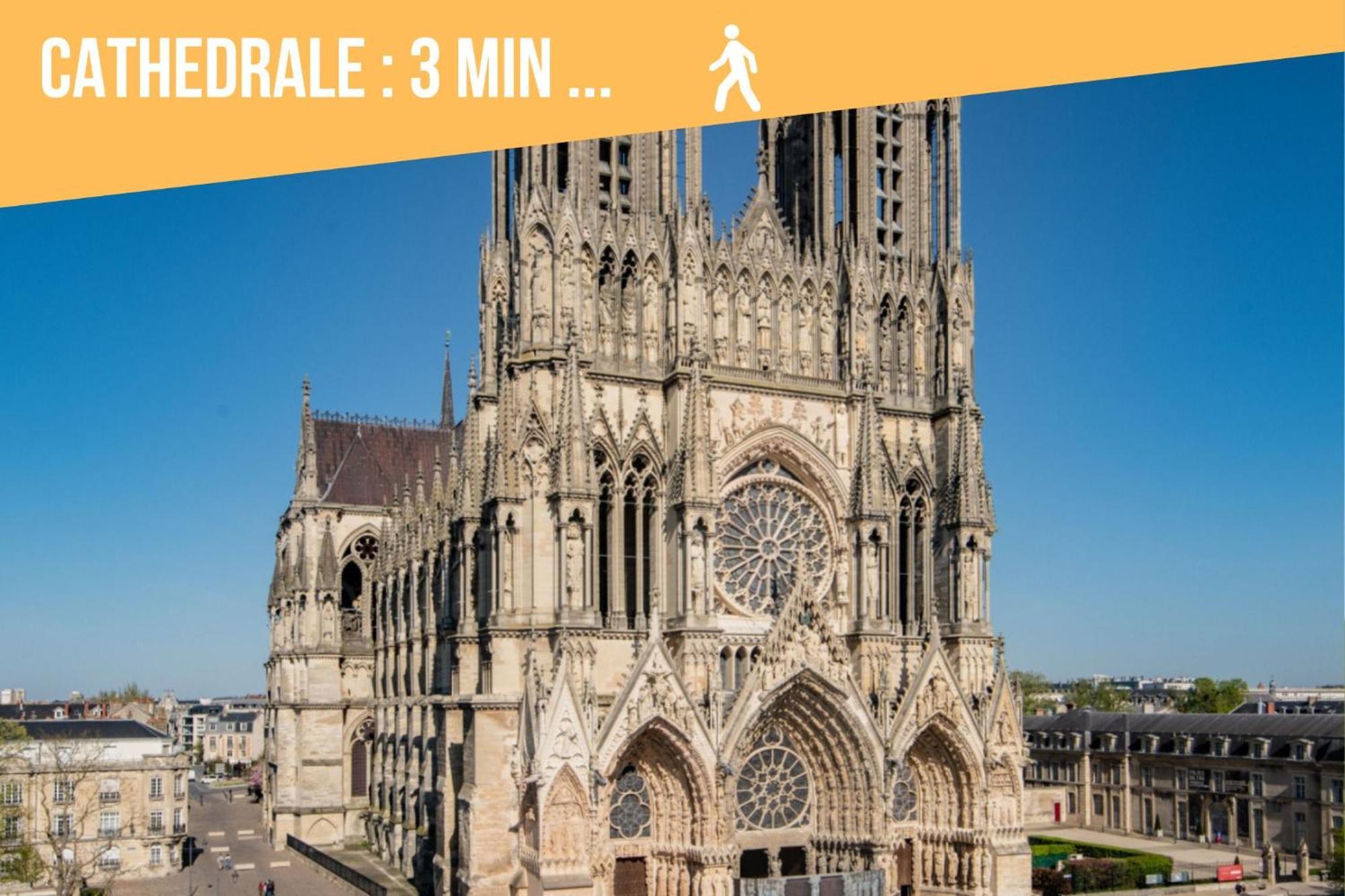 ランスSo Guest- Pepite De Charme Proche Cathedrale, Climatisation Parkingアパートメント エクステリア 写真